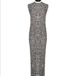 Solace of London pleated crepe dress